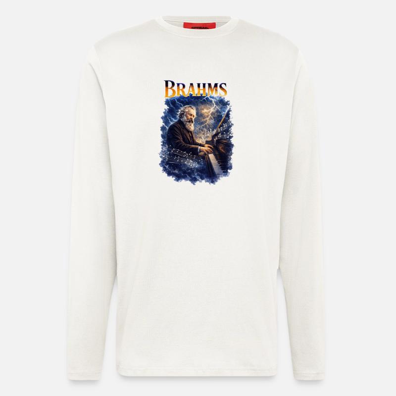 Brahms Klaviersturm - Langarmshirt - made by SPREAD  - OFF WHITE
