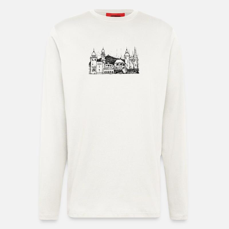 Görlitz Skyline - Langarmshirt - made by SPREAD  - OFF WHITE