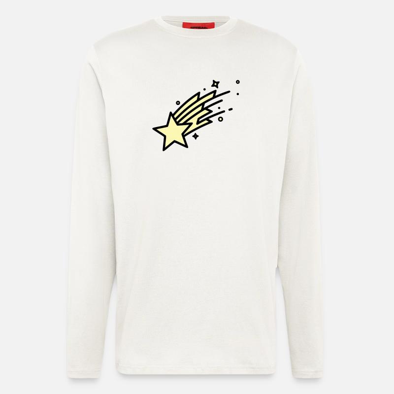 Shooting Star Comet Comic - Longsleeve - made by SPREAD  - OFF WHITE