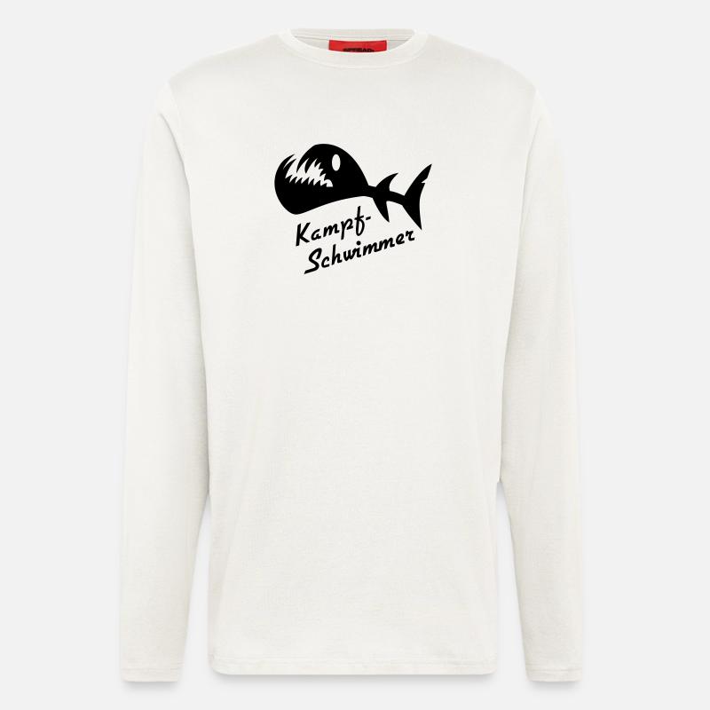 Battle Whimmer Fish 2 - Longsleeve - made by SPREAD  - OFF WHITE