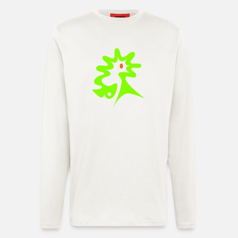 Wurmfisch und Seepferdchen - Langarmshirt - made by SPREAD  - OFF WHITE