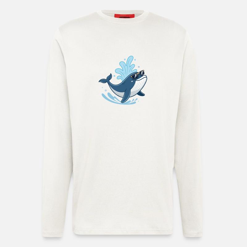 Sonnenwal-Splash - Langarmshirt - made by SPREAD  - OFF WHITE