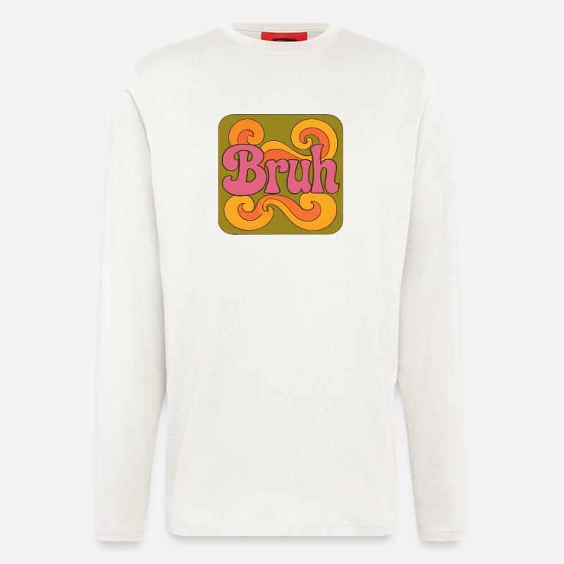 Bruh Psychedelic Swirl - Langarmshirt - made by SPREAD  - OFF WHITE