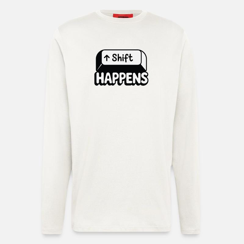 Verschiebung findet statt - Langarmshirt - made by SPREAD  - OFF WHITE