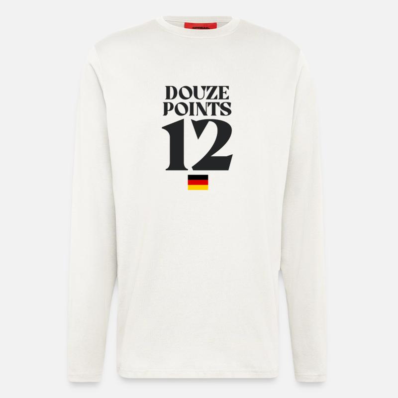 Dozen Points 12 Germany Eurovision - Longsleeve - made by SPREAD  - OFF WHITE