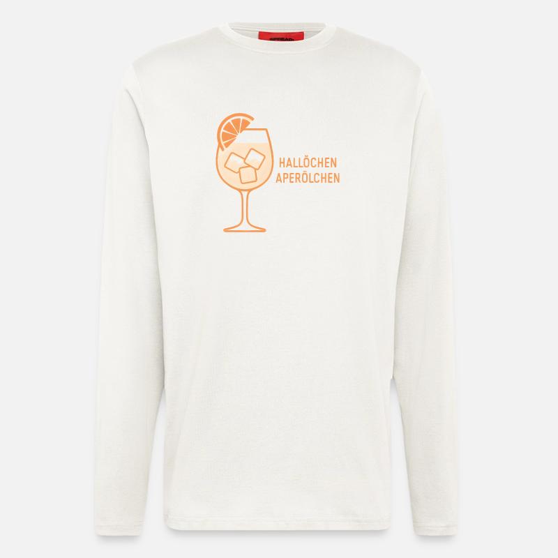Hallöchen Aperölchen Party Spritz Gift Idea - Longsleeve - made by SPREAD  - OFF WHITE