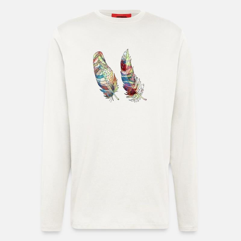 Feder - Langarmshirt - made by SPREAD  - OFF WHITE