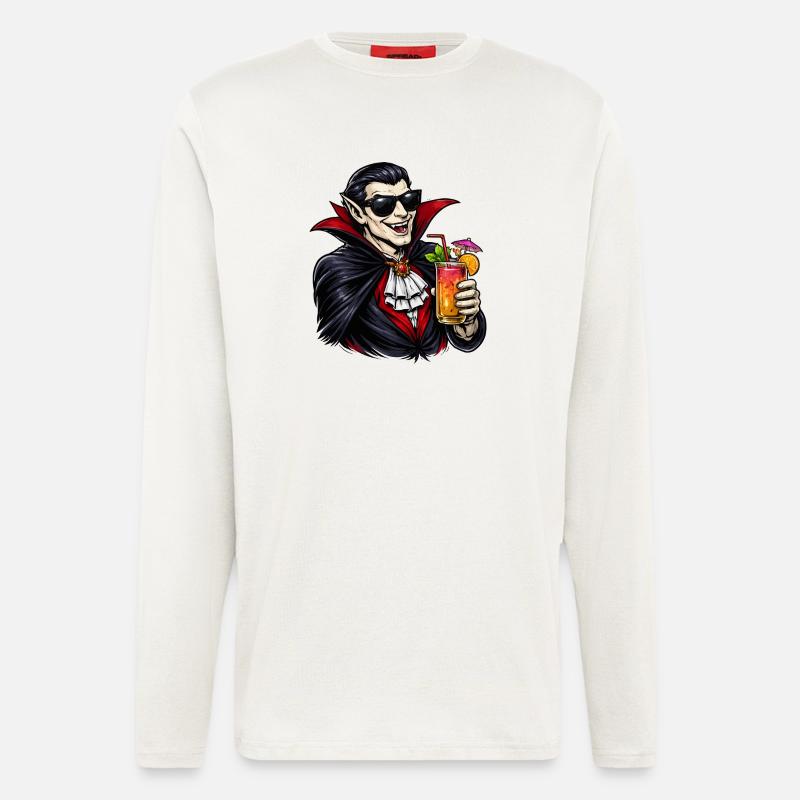 Vampir Cocktail Deluxe - Langarmshirt - made by SPREAD - OFF WHITE