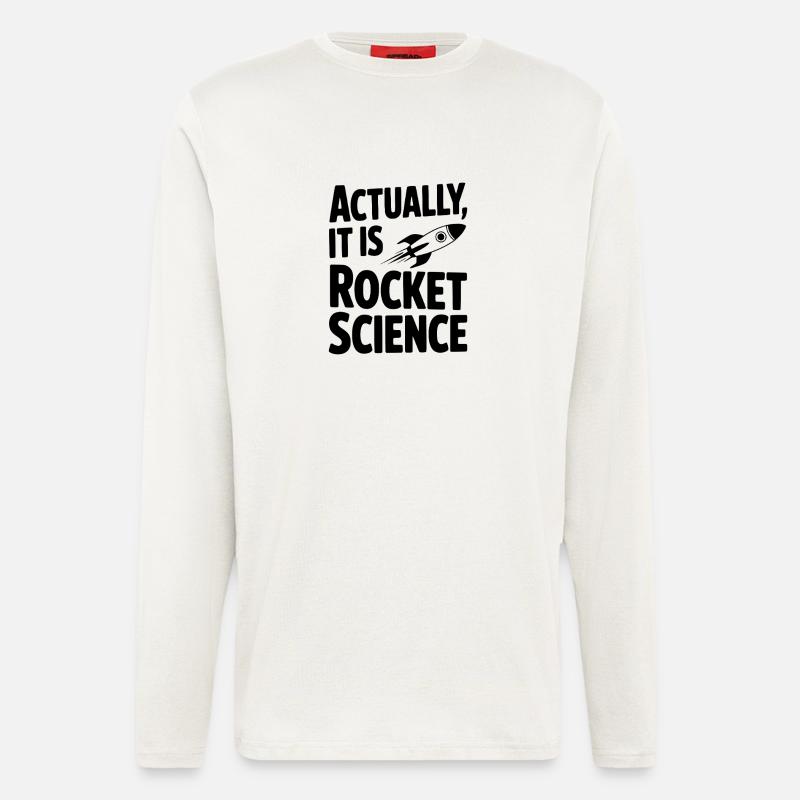 Actually It Is Rocket Science - Longsleeve - made by SPREAD  - OFF WHITE
