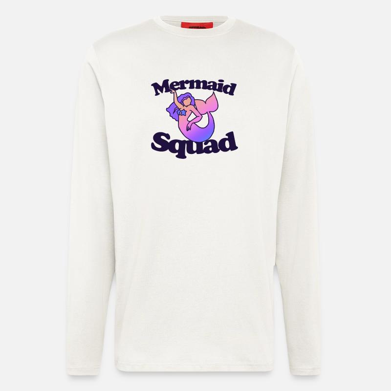 Meerjungfrauen-Squad-Gradient - Langarmshirt - made by SPREAD  - OFF WHITE