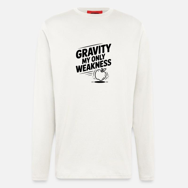 Gravity My Only Weakness - Longsleeve - made by SPREAD  - OFF WHITE