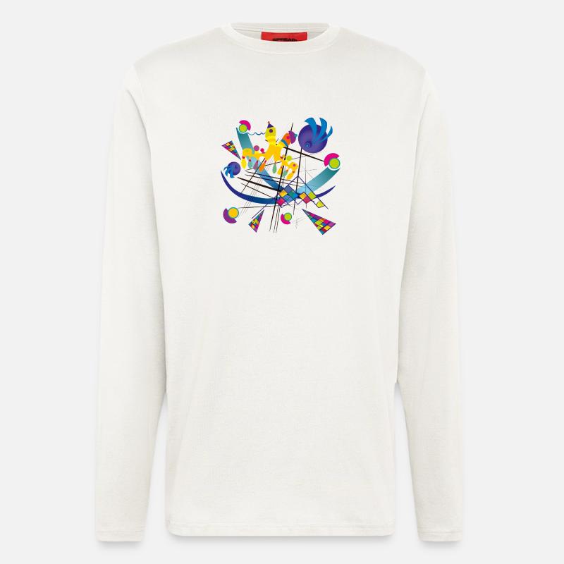 Tragbare Kunst - Visual symphony - Langarmshirt - made by SPREAD  - OFF WHITE