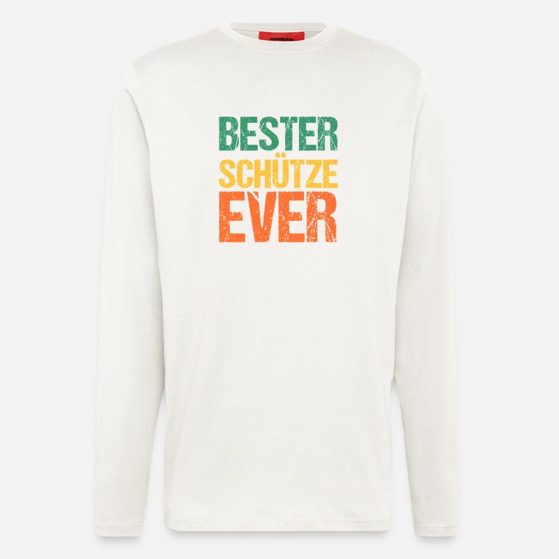Jagd Jagen Waidmann Jäger - Langarmshirt - made by SPREAD  - OFF WHITE