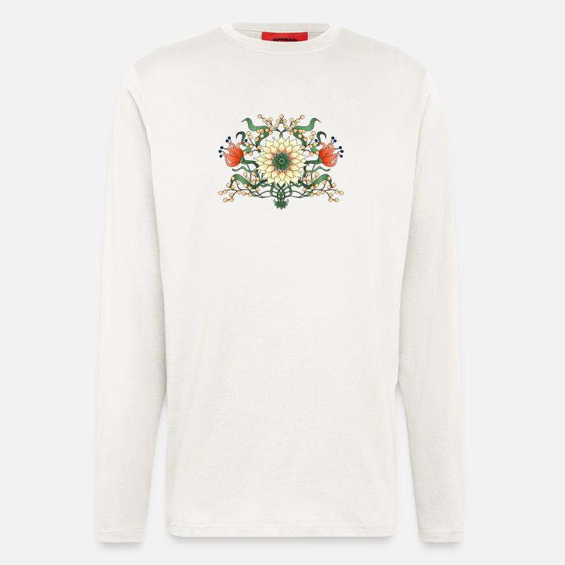 Blumen - Langarmshirt - made by SPREAD  - OFF WHITE