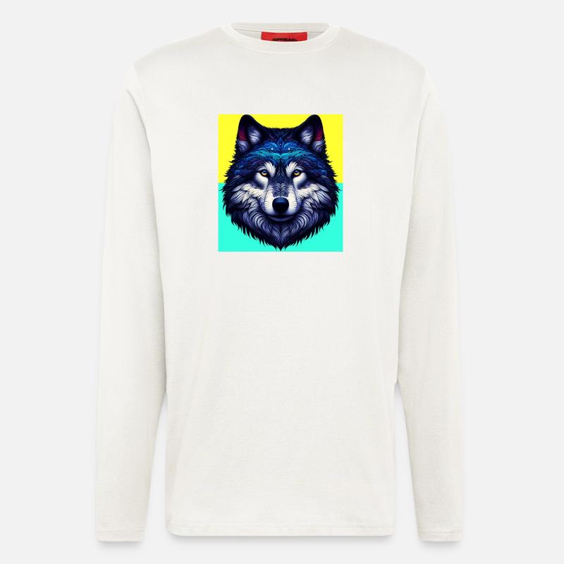 Wolf - Langarmshirt - made by SPREAD  - OFF WHITE