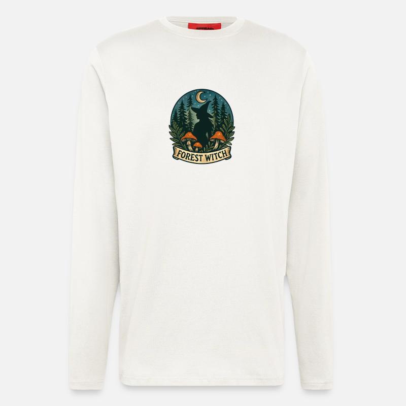 Forest Witch in the Moonlight - Longsleeve - made by SPREAD  - OFF WHITE