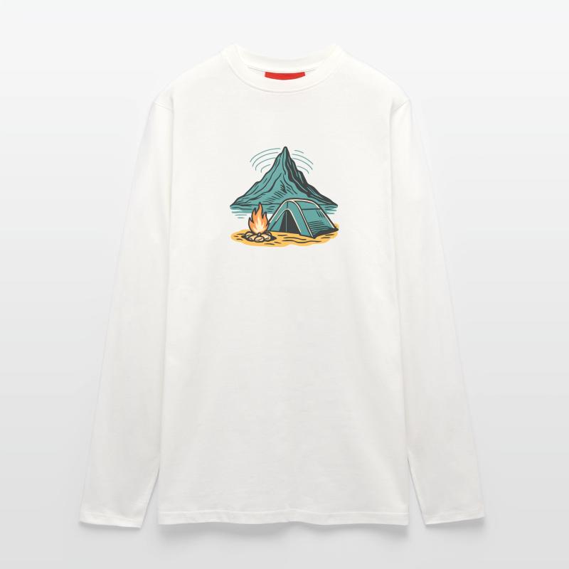 Mountain camping firelight Longsleeve - made by SPREAD 