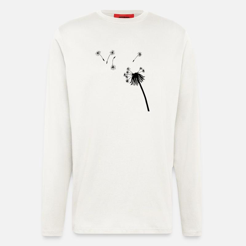 Silhouette Seeding Löwenzahn - Langarmshirt - made by SPREAD  - OFF WHITE