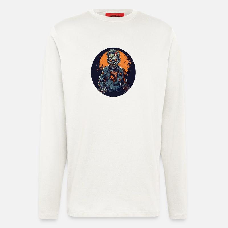 Halloween - Zombie - Horror - Witch - Longsleeve - made by SPREAD - OFF WHITE
