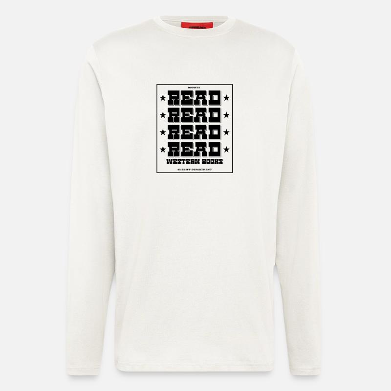 Read Design - Western Look - Langarmshirt - made by SPREAD  - OFF WHITE