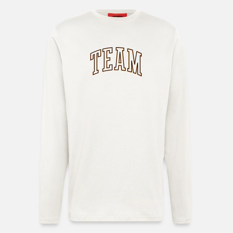 Team Outline - Langarmshirt - made by SPREAD - OFF WHITE
