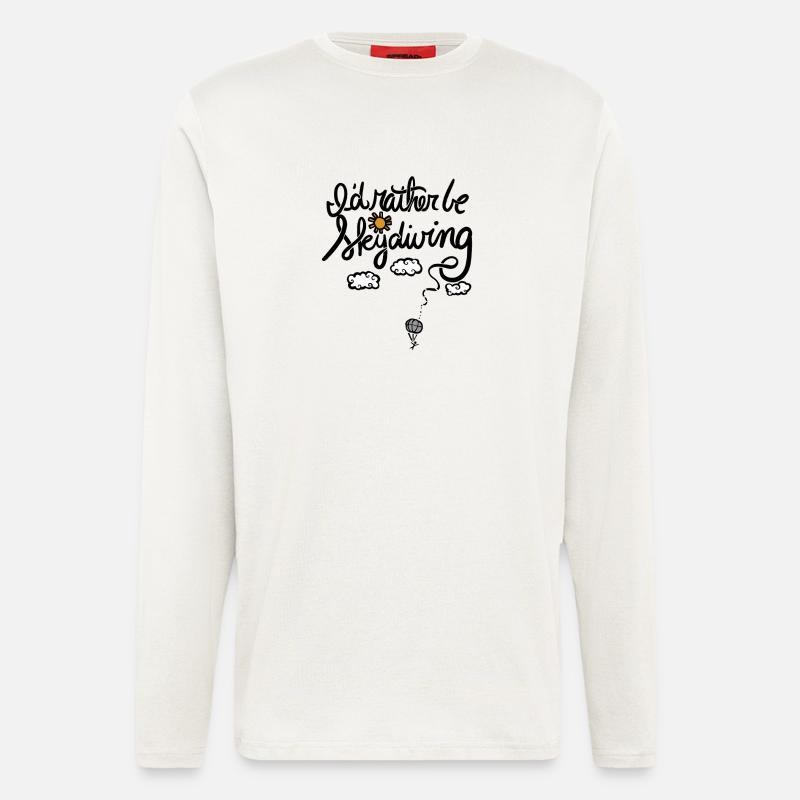 Sun and Clouds Balloon Night Sky - Longsleeve - made by SPREAD - OFF WHITE