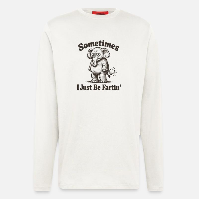 Manchmal furze ich einfach nur. - Langarmshirt - made by SPREAD - OFF WHITE