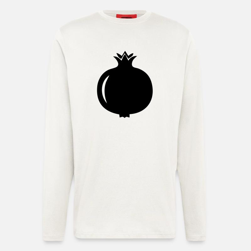 Pomegranate Silhouette – Exotic Fruit Design - Longsleeve - made by SPREAD  - OFF WHITE