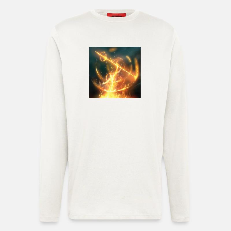Fire Spear - Langarmshirt - made by SPREAD  - OFF WHITE