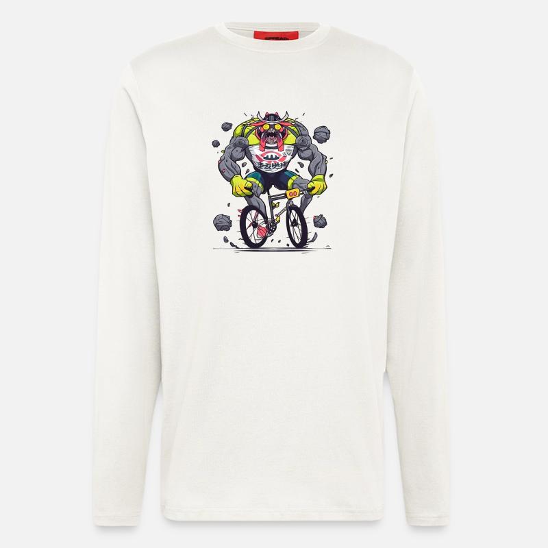 BMX Dämon Kraftkoloss - Langarmshirt - made by SPREAD  - OFF WHITE