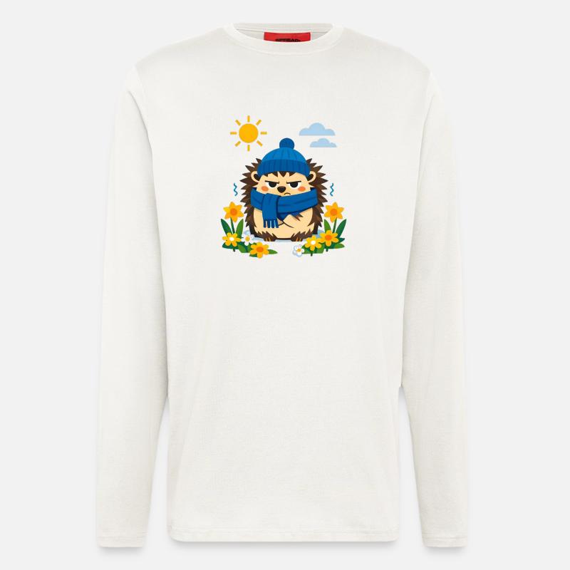 Printemps ? Non commandé ! - Manches longues bio décontracté fabriqué en UE - OFF WHITE