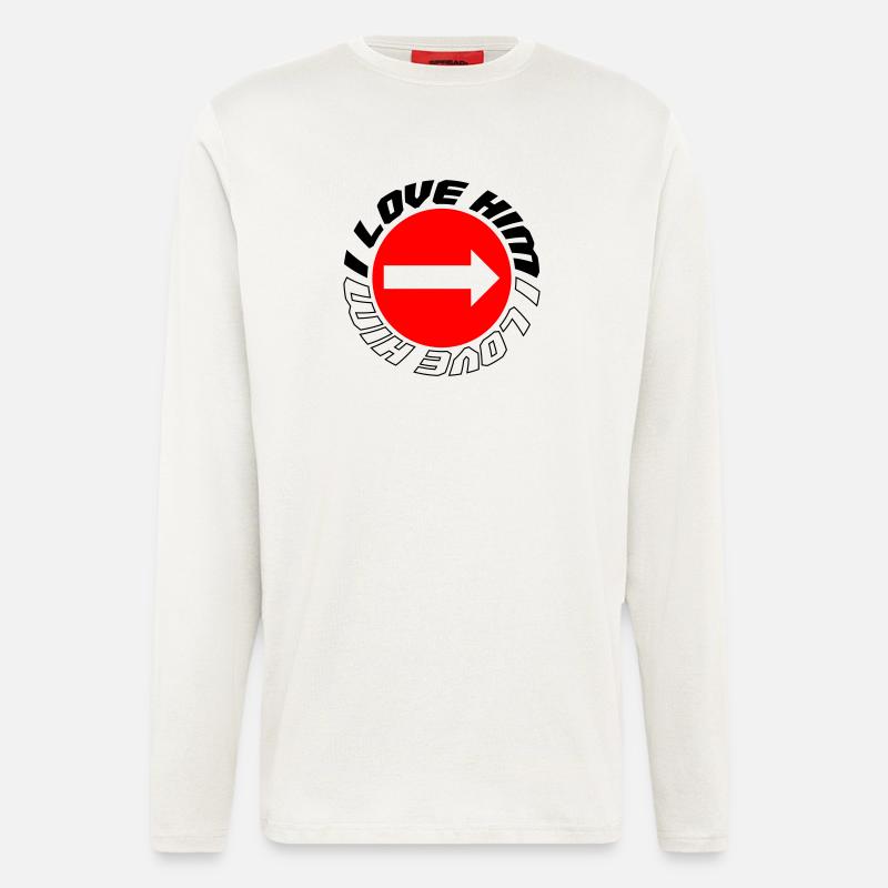 I love him - Longsleeve - made by SPREAD  - OFF WHITE