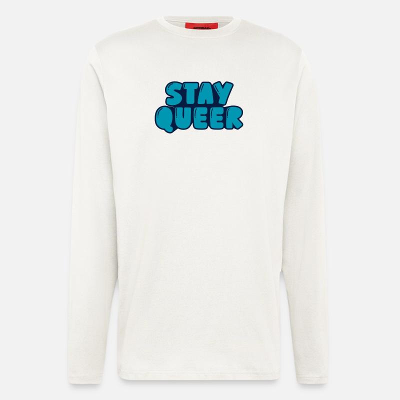 stay queer - Longsleeve - made by SPREAD  - OFF WHITE