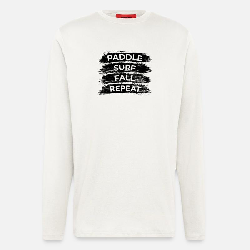 Paddle Surf Fall Repeat - Langarmshirt - made by SPREAD  - OFF WHITE