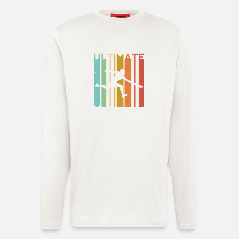Ultimativer Regenbogen-Akrobat - Langarmshirt - made by SPREAD  - OFF WHITE