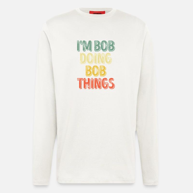 Bob Doing Bob Things - Longsleeve - made by SPREAD  - OFF WHITE
