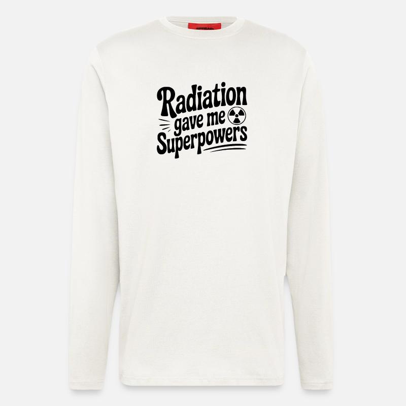 Radiation Gave Me Superpowers - Longsleeve - made by SPREAD  - OFF WHITE