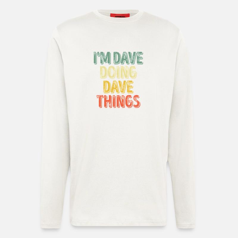 Dave Doing Dave Things - Longsleeve - made by SPREAD  - OFF WHITE