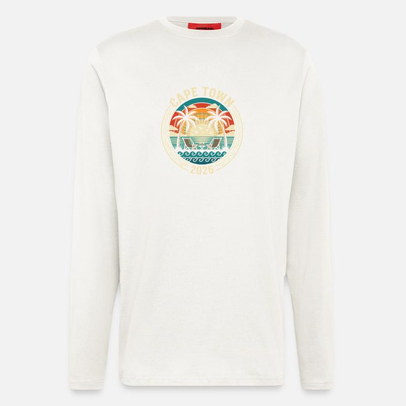 Cape Town 2026 Beach idyll - Longsleeve - made by SPREAD  - OFF WHITE