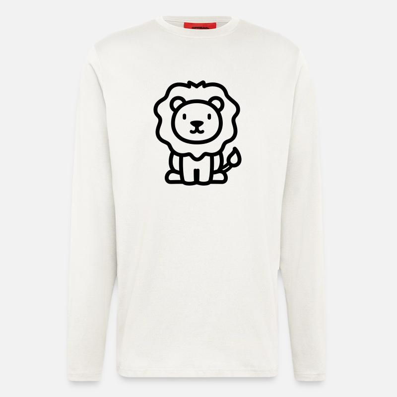 Löwe - Langarmshirt - made by SPREAD  - OFF WHITE