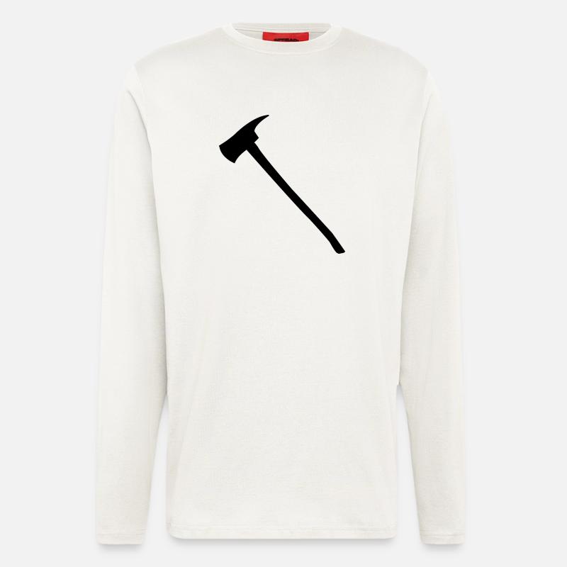 Feuerwehraxt - Langarmshirt - made by SPREAD  - OFF WHITE