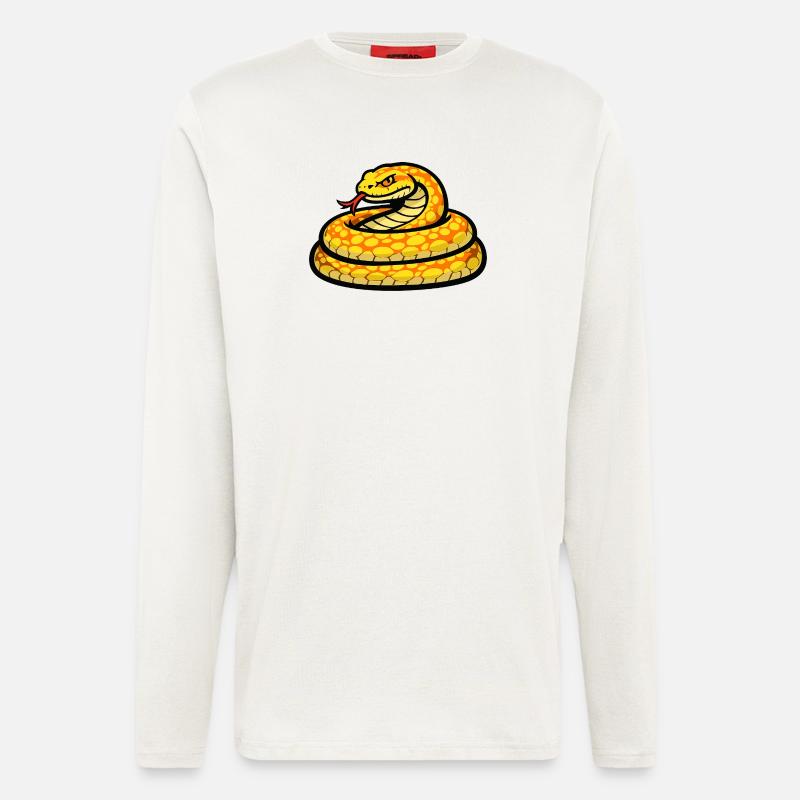Sunny Snake Neon Pattern - Longsleeve - made by SPREAD  - OFF WHITE