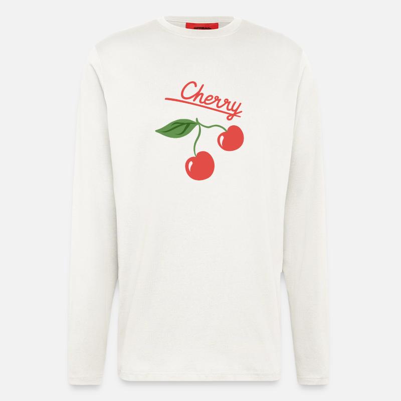 Cherry Fruit Summer Design - Longsleeve - made by SPREAD  - OFF WHITE