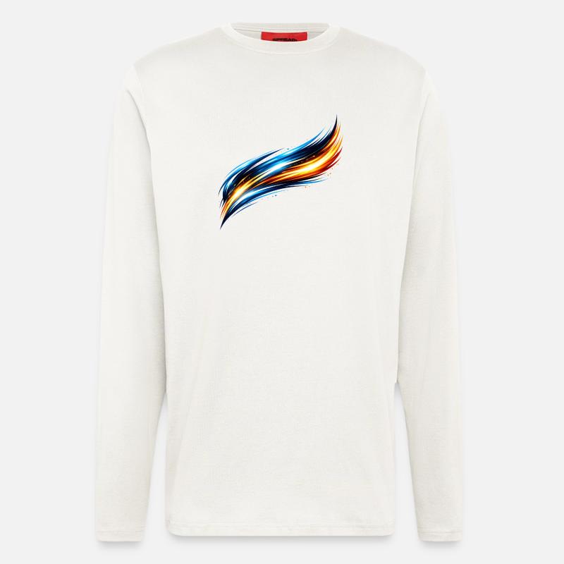 Sportliches Trikot Design Dynamischer Effekt - Langarmshirt - made by SPREAD  - OFF WHITE