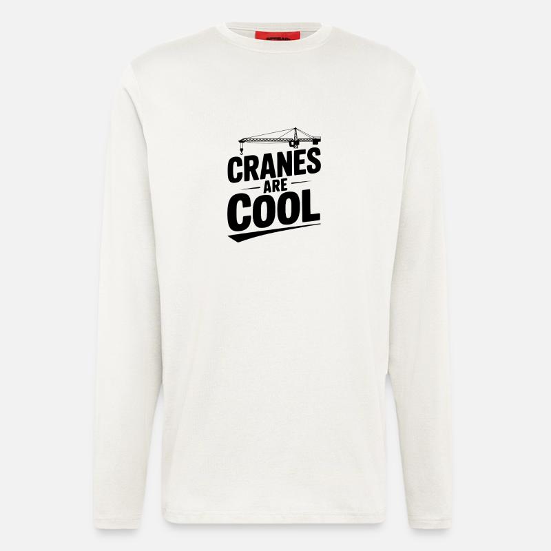 Kraniche sind cool - Langarmshirt - made by SPREAD  - OFF WHITE