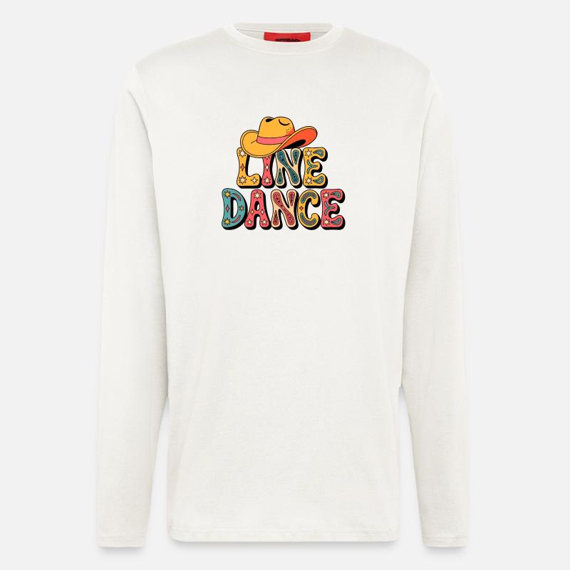 Live Dance Retro - Langarmshirt - made by SPREAD  - OFF WHITE