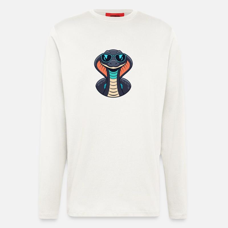 Cobra Chic Sonnenbrille - Langarmshirt - made by SPREAD  - OFF WHITE