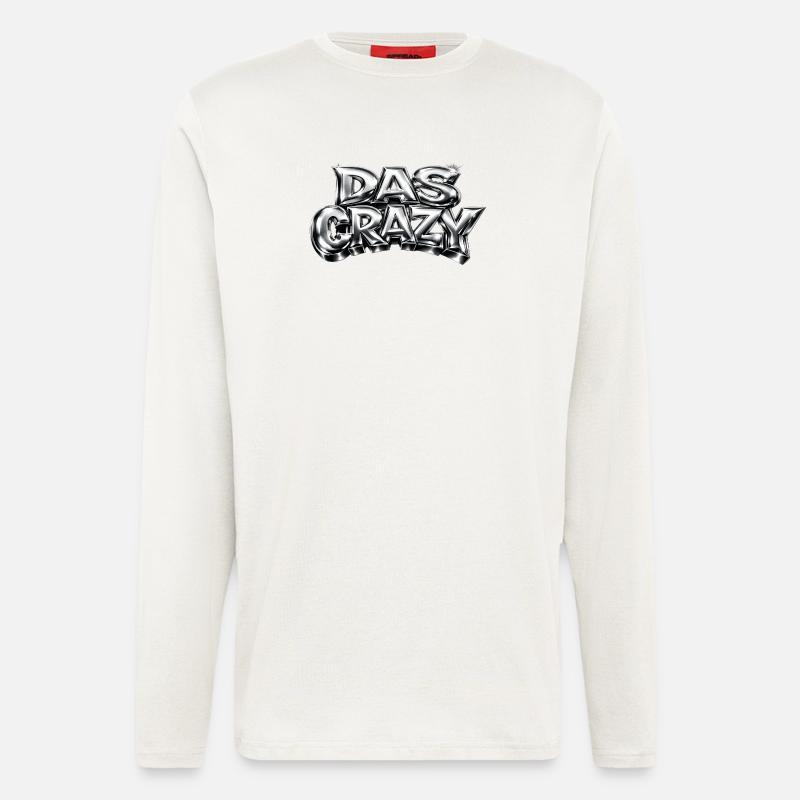  Das Crazy - Jugendwort Trend  - Langarmshirt - made by SPREAD  - OFF WHITE
