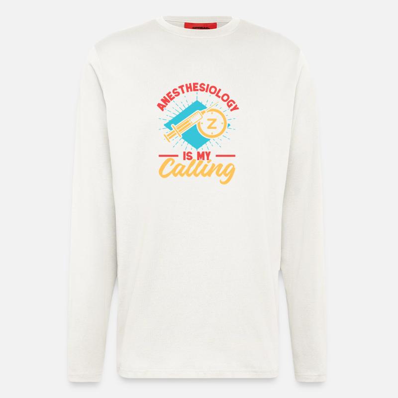 Anesthesiologist Is My Calling Anesthesia - Langarmshirt - made by SPREAD  - OFF WHITE