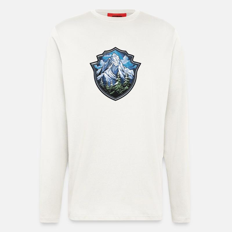 Berge - Langarmshirt - made by SPREAD  - OFF WHITE